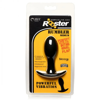 Rumbler Vibrating Silicone Butt Plug - Medium  Anal Plug Sex Toy