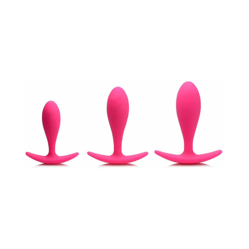 Rump Bumpers 3-Piece Silicone Anal Training Set Magenta  Anal Training