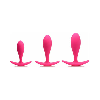 Rump Bumpers 3-Piece Silicone Anal Training Set Magenta  Anal Training