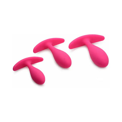 Rump Bumpers 3-Piece Silicone Anal Training Set Magenta  Anal Training