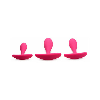 Rump Bumpers 3-Piece Silicone Anal Training Set Magenta  Anal Training