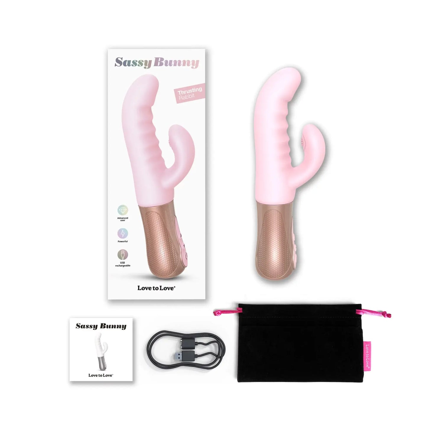 SASSY BUNNY - BABY PINK  Vibrators