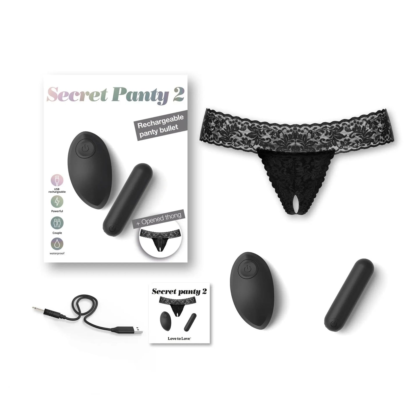 SECRET PANTY 2 - BLACK ONYX  Vibrators