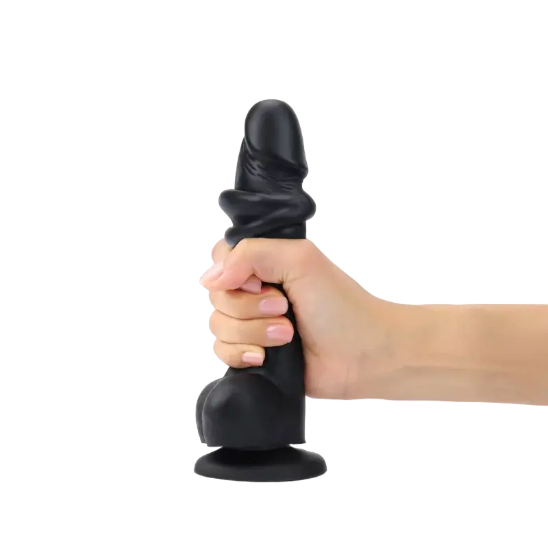 SLIDING SKIN REALISTIC DILDO BLACK L  Realistic Dildos