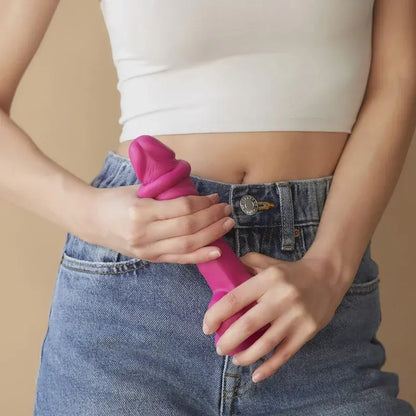 SLIDING SKIN REALISTIC DILDO FUCHSIA S  Realistic Dildos
