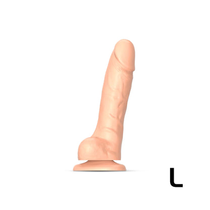 SLIDING SKIN REALISTIC DILDO VANILLA L  Realistic Dildos