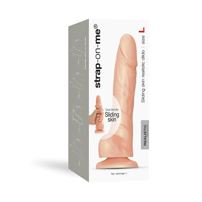 SLIDING SKIN REALISTIC DILDO VANILLA L  Realistic Dildos