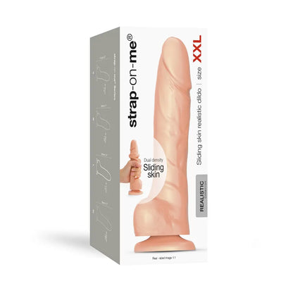 SLIDING SKIN REALISTIC DILDO VANILLA XXL  Realistic Dildos