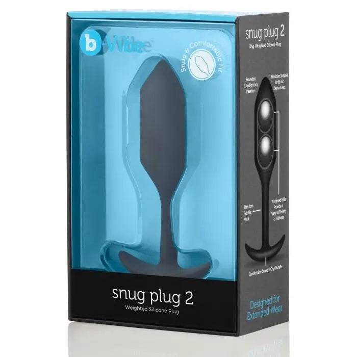 SNUG PLUG 2 | BLACK Beginner Anal Toy Weighted Butt Plug  Anal