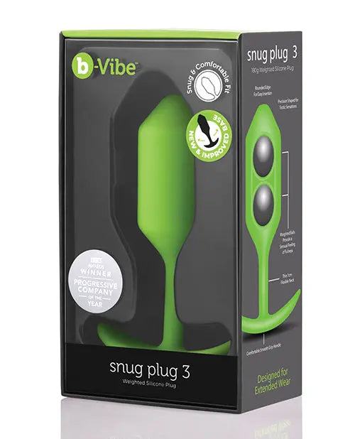 SNUG PLUG 3 | LIME Weighted Butt Plug Anal Sex Toy  Anal Plug Sex Toy