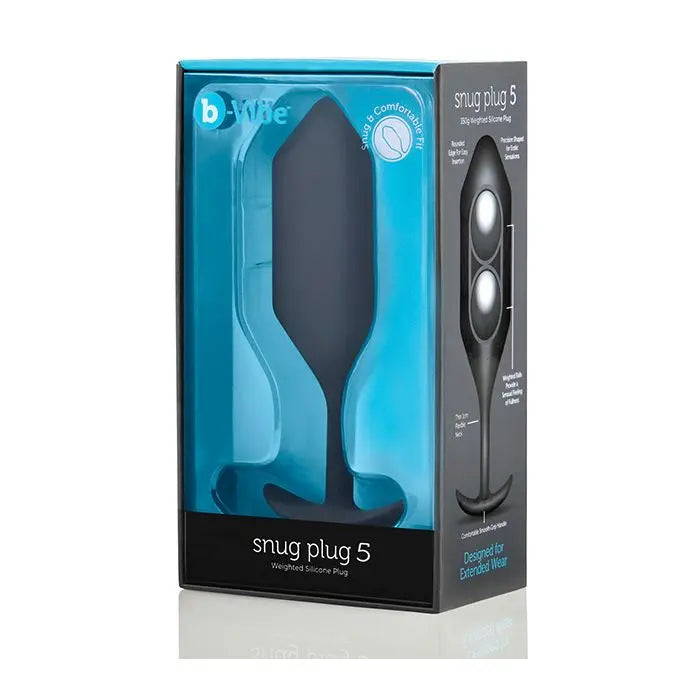 SNUG PLUG 5 | Weighted Butt Plug Sex Toy BLACK Advanced Anal Plug  Anal