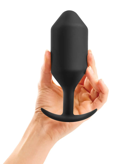 SNUG PLUG 6 | BLACK Weighted Butt Plug Anal Sex Toy  Anal