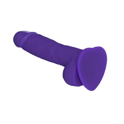 SOFT REALISTIC DILDO PURPLE - L  Strap-Ons & Harnesses