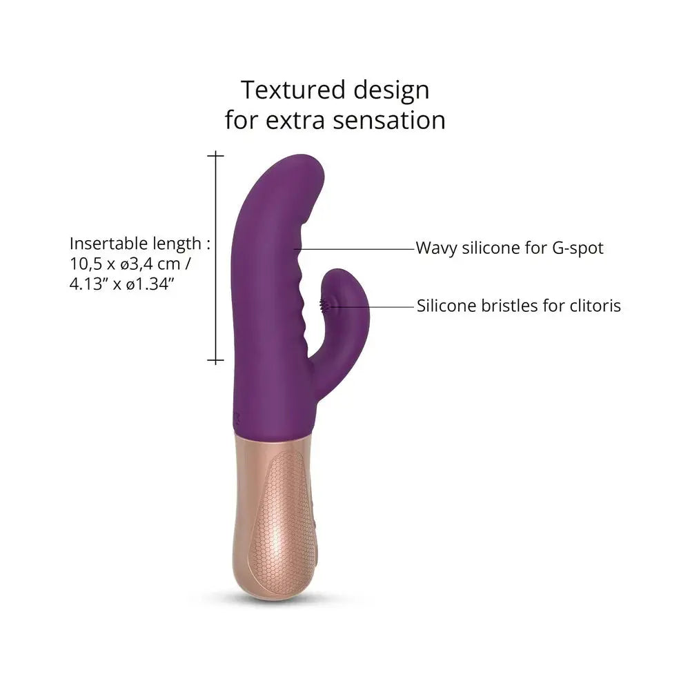 Sassy Bunny Thrusting Rabbit Vibrator Sex Toy for Women - Purple  Rabbit Vibrators