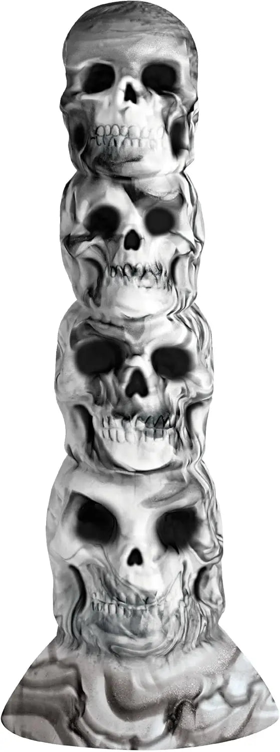 Satanic Dildo Sex Toy Skull Tower of Doom Silicone Dildo  Fantasy Dildos