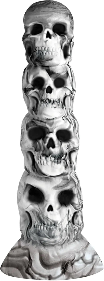 Satanic Dildo Sex Toy Skull Tower of Doom Silicone Dildo  Fantasy Dildos