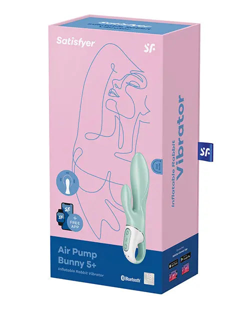 Satisfyer Air Pump Bunny 5+ Mint Inflatable Vibrator Sex Toy  Vibrators