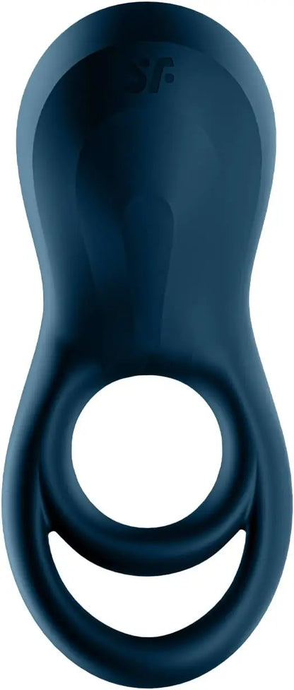 Satisfyer Bluetooth Vibrating Cock Ring Sex Toy Epic Duo Dark Blue  Vibrating Cock Ring