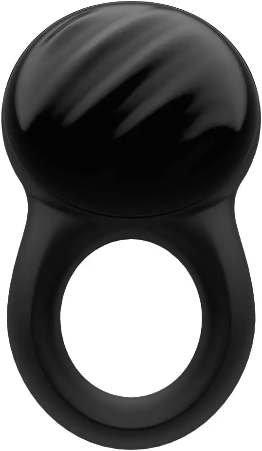 Satisfyer Bluetooth Vibrating Cock Ring Sex Toy Signet Ring - Black  Vibrating Cock Ring