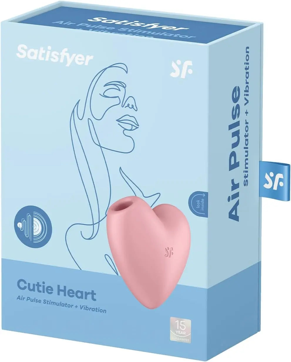 Satisfyer Cutie Heart - Pink Heart Vibrator Sex Toy  Vibrators