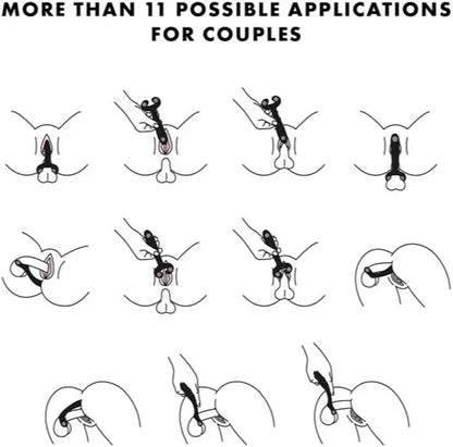 Satisfyer Endless Fun Couples Vibrator Sex Toy - Black  Vibrator