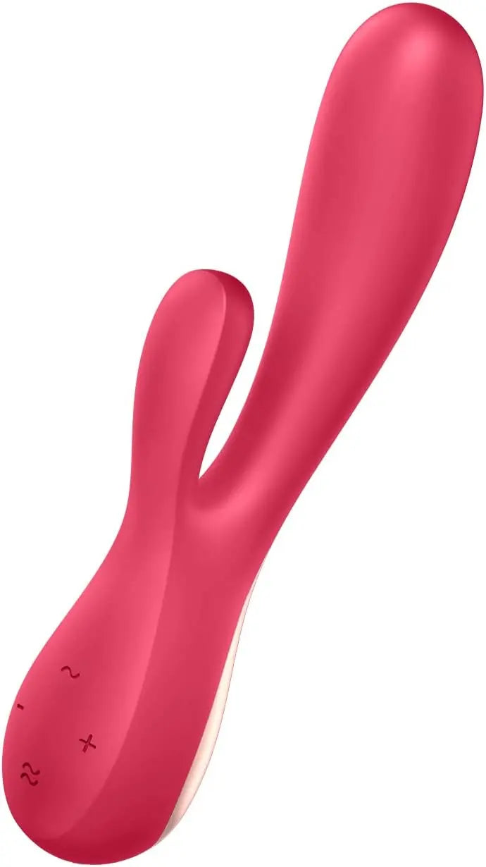 Satisfyer Mono Flex Rabbit Sex Toy - Red Bluetooth Rabbit Vibrator  Vibrators