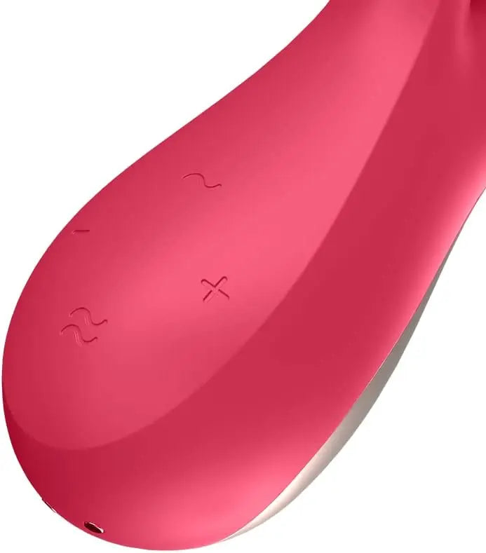 Satisfyer Mono Flex Rabbit Sex Toy - Red Bluetooth Rabbit Vibrator  Vibrators