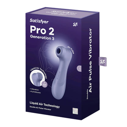 Satisfyer Pro 2 Generation 3 - Lilac Suction Vibrator Sex Toy  Suction Vibrators