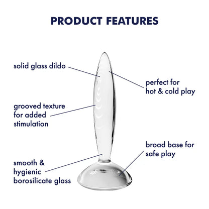 Satisfyer Sparkling Crystal Glass Butt Plug Sex Toy  Glass Anal Plug Sex Toy
