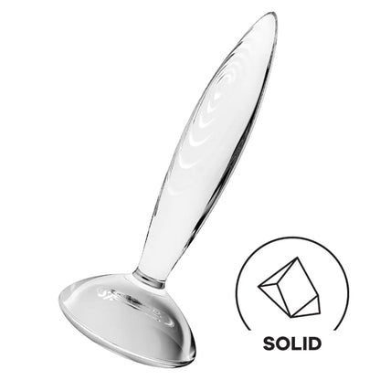 Satisfyer Sparkling Crystal Glass Butt Plug Sex Toy  Glass Anal Plug Sex Toy