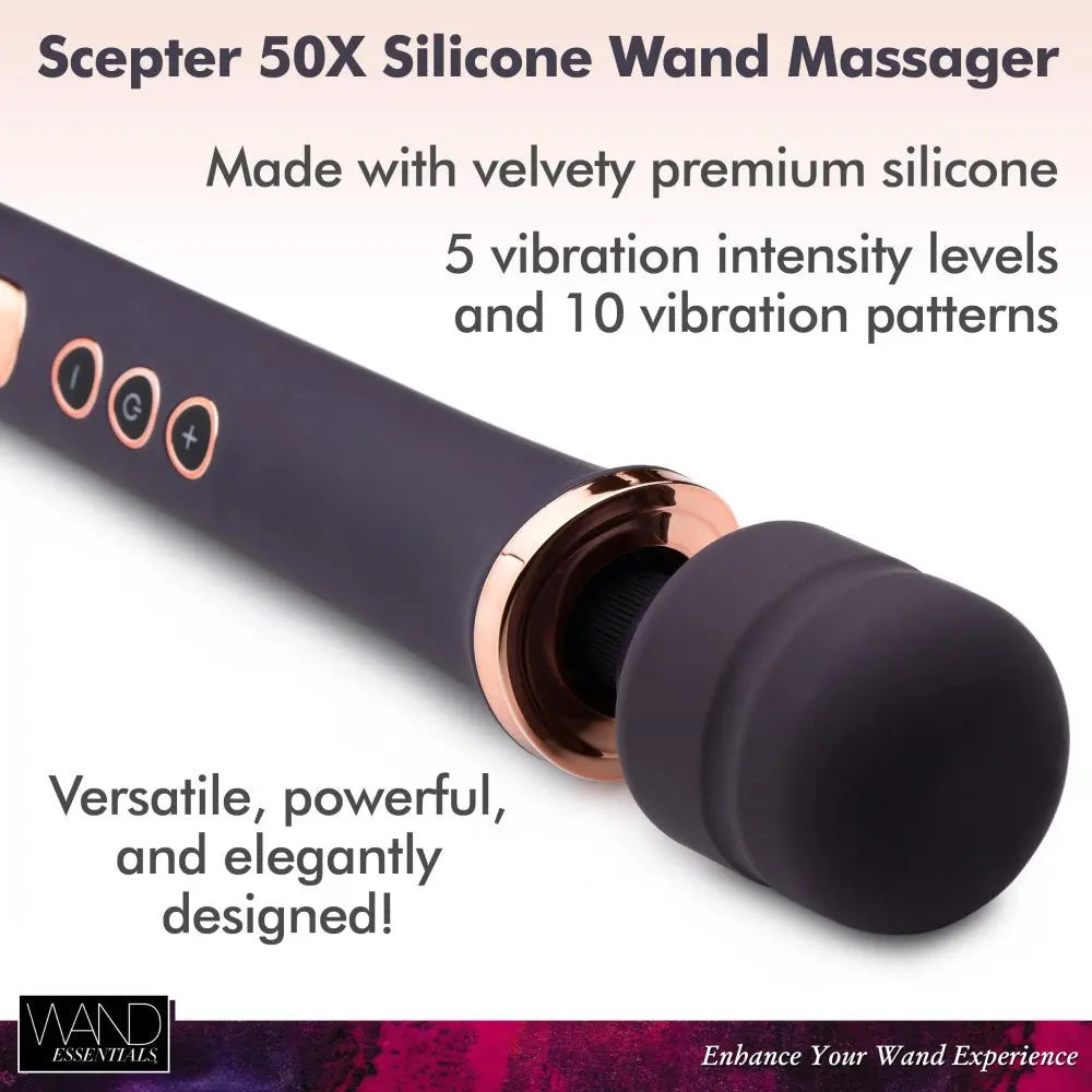 Scepter 50X Silicone Wand Massager Wand Vibrator  Vibrator Kits and Accessories