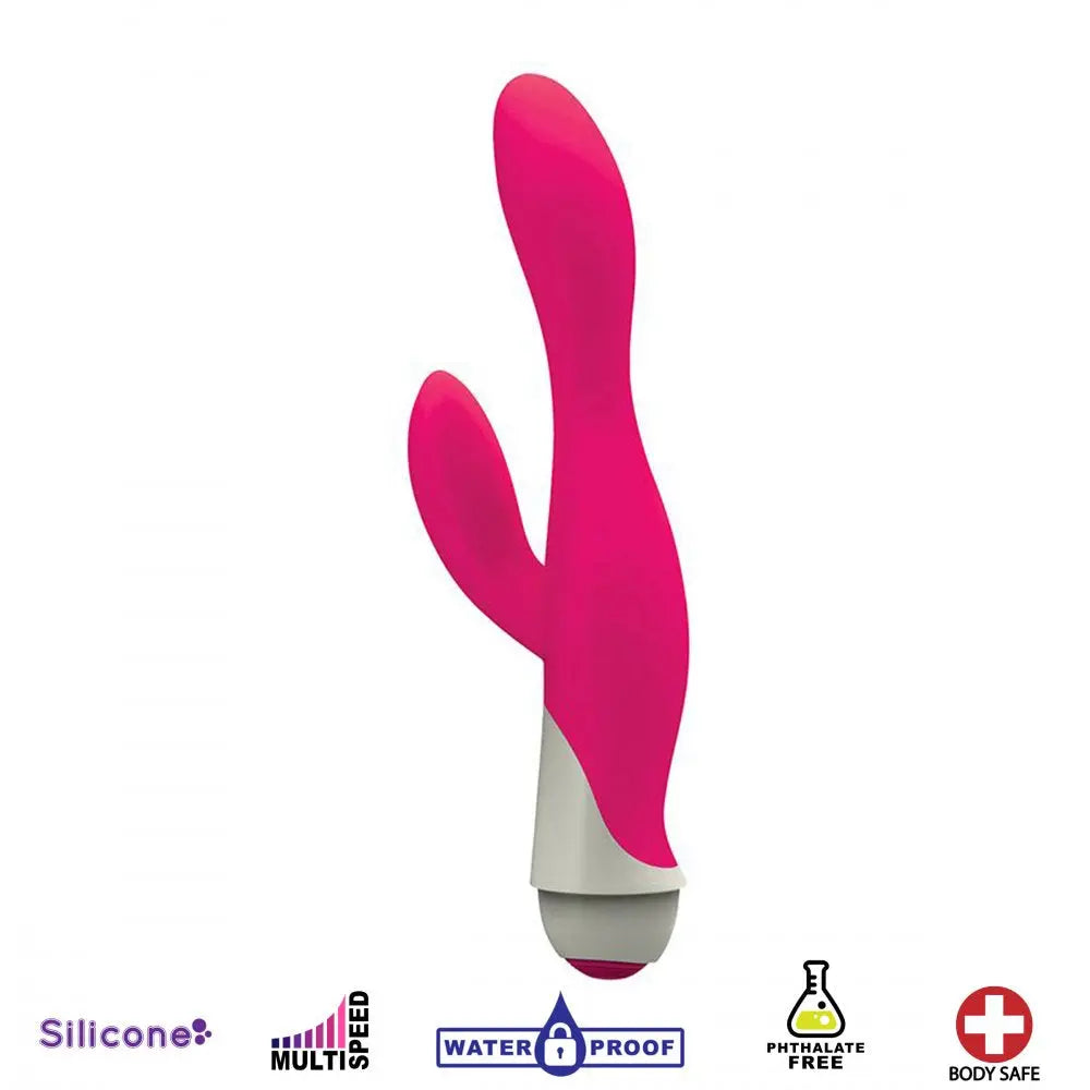 Serena 7 Speed Silicone Rabbit Vibe- Pink Rabbit Vibrator  Rabbit Vibrators