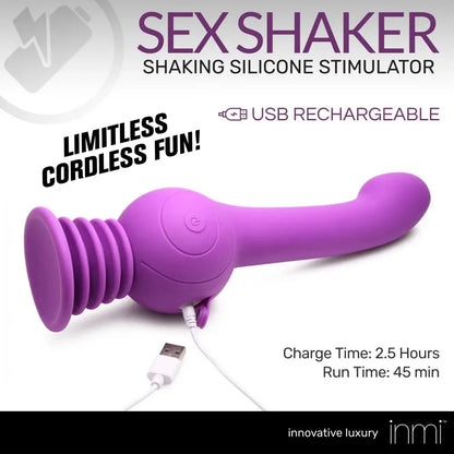 Sex Shaker Silicone Hands Free Rideable Dildo Suction Cup Vibrator Sex Toy  Dildos