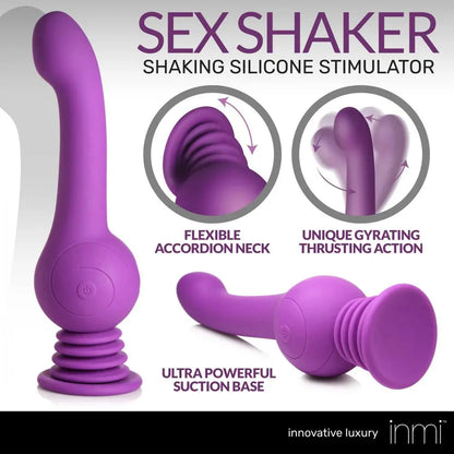 Sex Shaker Silicone Hands Free Rideable Dildo Suction Cup Vibrator Sex Toy  Dildos