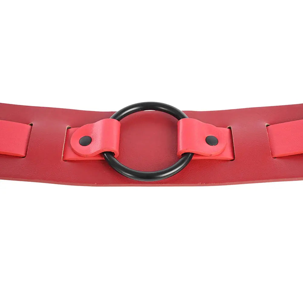 Sex and Mischief Bondage Belt with Restraints Exs and Ohs Bound and Belted  Fetish - Cuffs & Restraints
