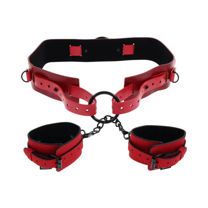 Sex and Mischief Bondage Belt with Restraints Exs and Ohs Bound and Belted  Fetish - Cuffs & Restraints