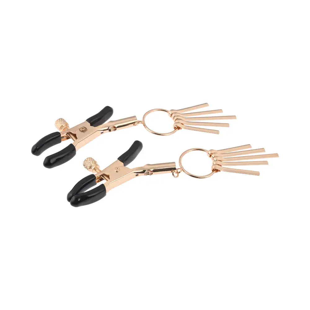 Sex and Mischief Verge Tassle Nipple Clamps  Fetish - Nipple Clips Clamps & Suckers