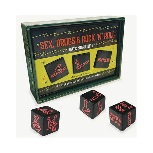 Sex, Drugs & Rock n Roll Date Night Dice Game  Games - Dice