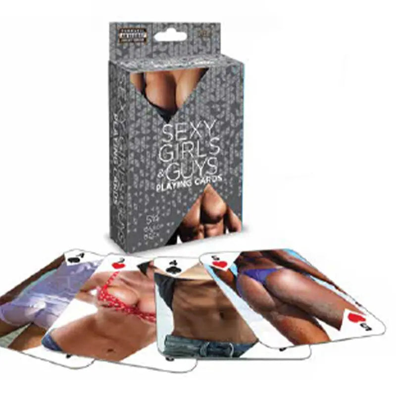 Sexy Girl and Guy Playing Cards  Games - Playing Cards