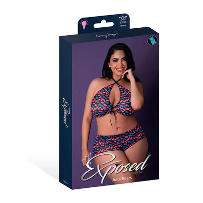 Sexy Gummy Bear Lounge Wear Plus Halter Top and Hot Short Set Gummy Bears  Lingerie - Club Wear