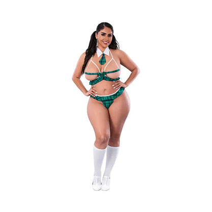 Sexy Plus Size Costume Dress Up Private Lessons Costume Teal Queen Size  Lingerie - Costumes