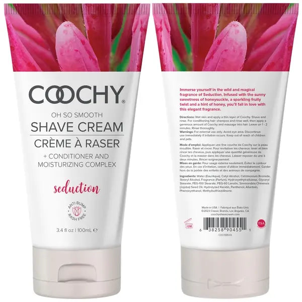 Shave Cream - Seduction 3.4oz | 100mL  Lubes, Lotions and Accessories