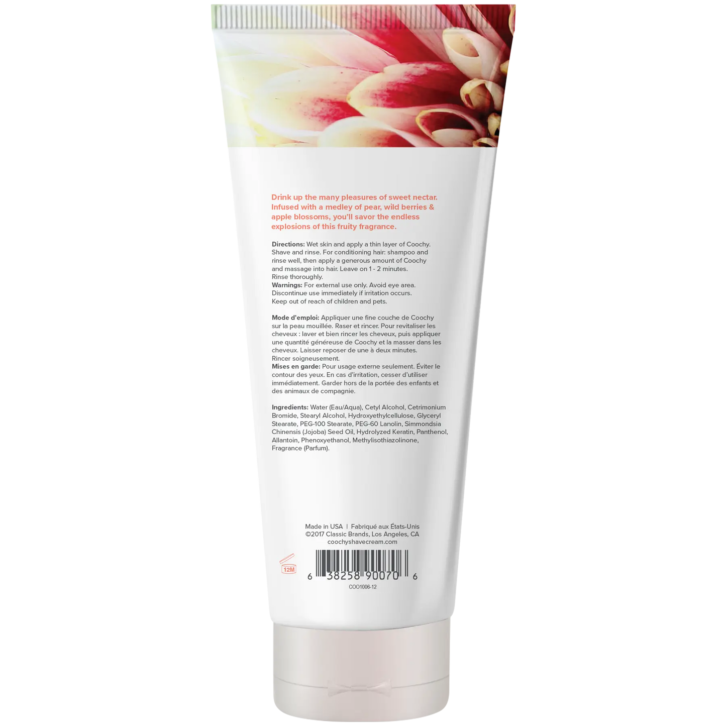 Shave Cream - Sweet Nectar 12.5oz | 370mL  Lubes, Lotions and Accessories