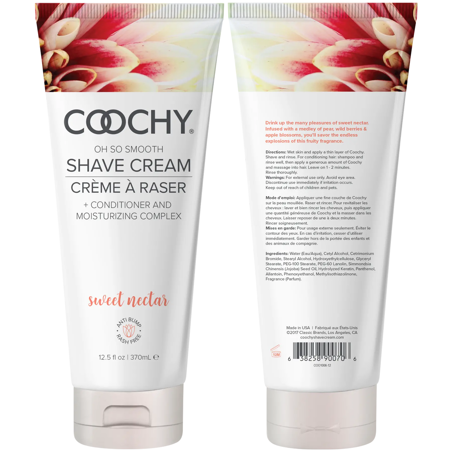 Shave Cream - Sweet Nectar 12.5oz | 370mL  Lubes, Lotions and Accessories