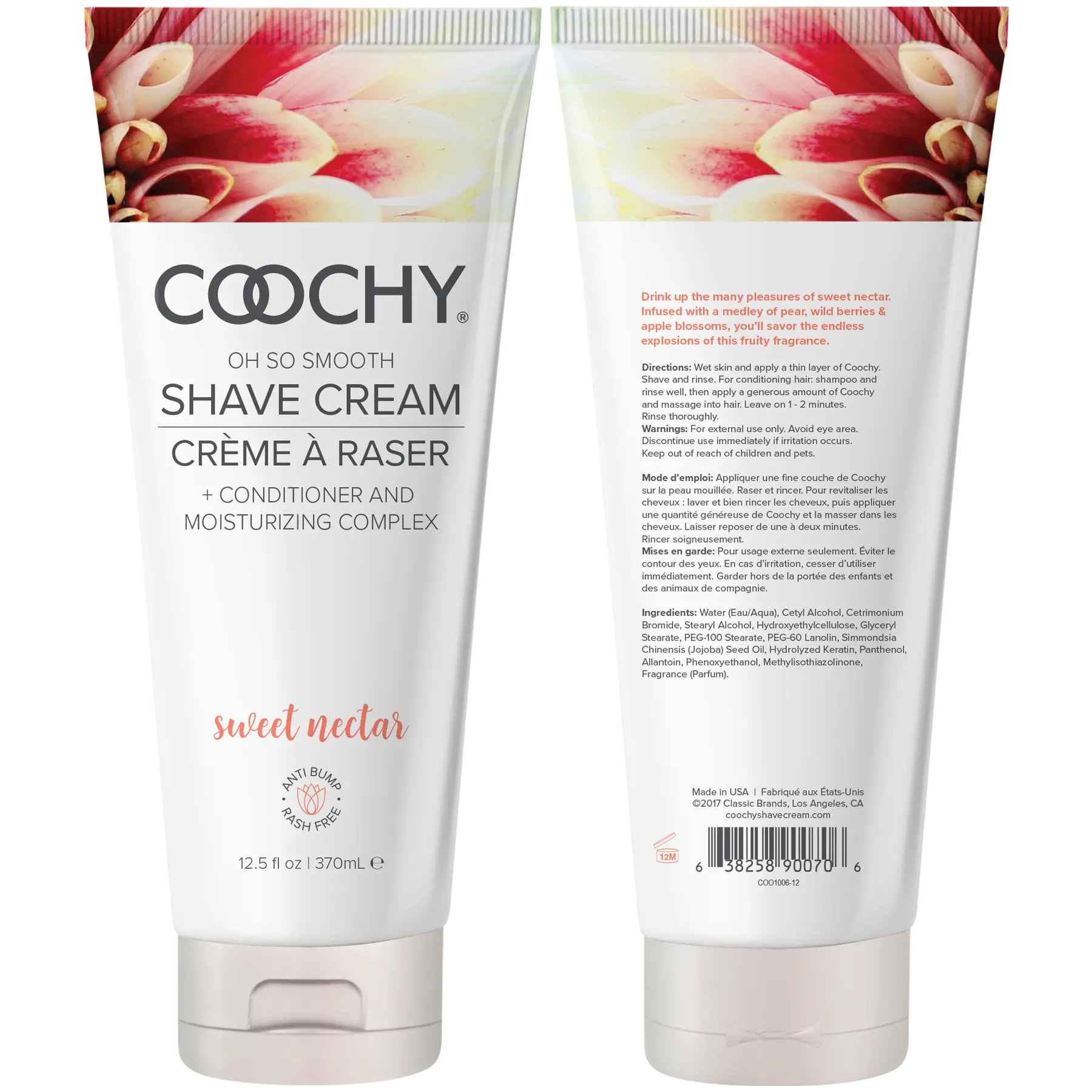 Shave Cream - Sweet Nectar 12.5oz | 370mL  Lubes, Lotions and Accessories