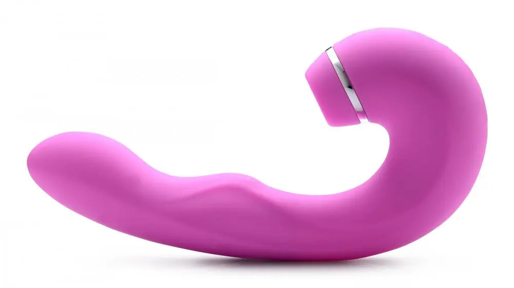 Shegasm 5 Star 10X Tapping Silicone G-Spot Vibrator with Suction - Pink  Suction Vibrators