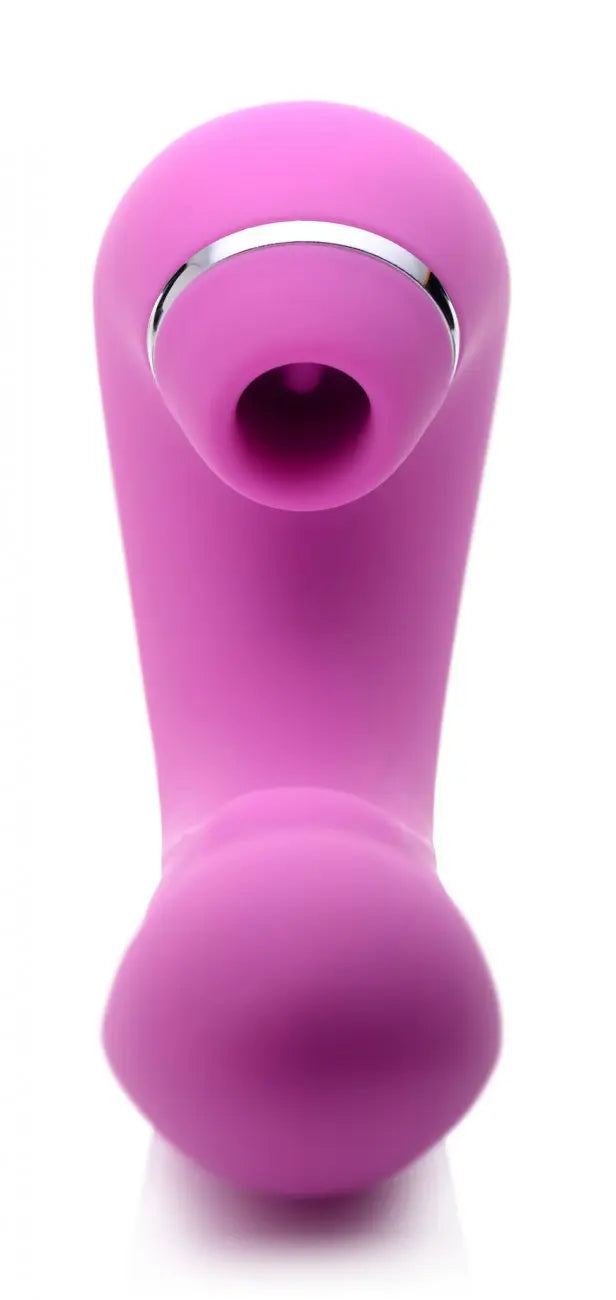 Shegasm 5 Star 10X Tapping Silicone G-Spot Vibrator with Suction - Pink  Suction Vibrators