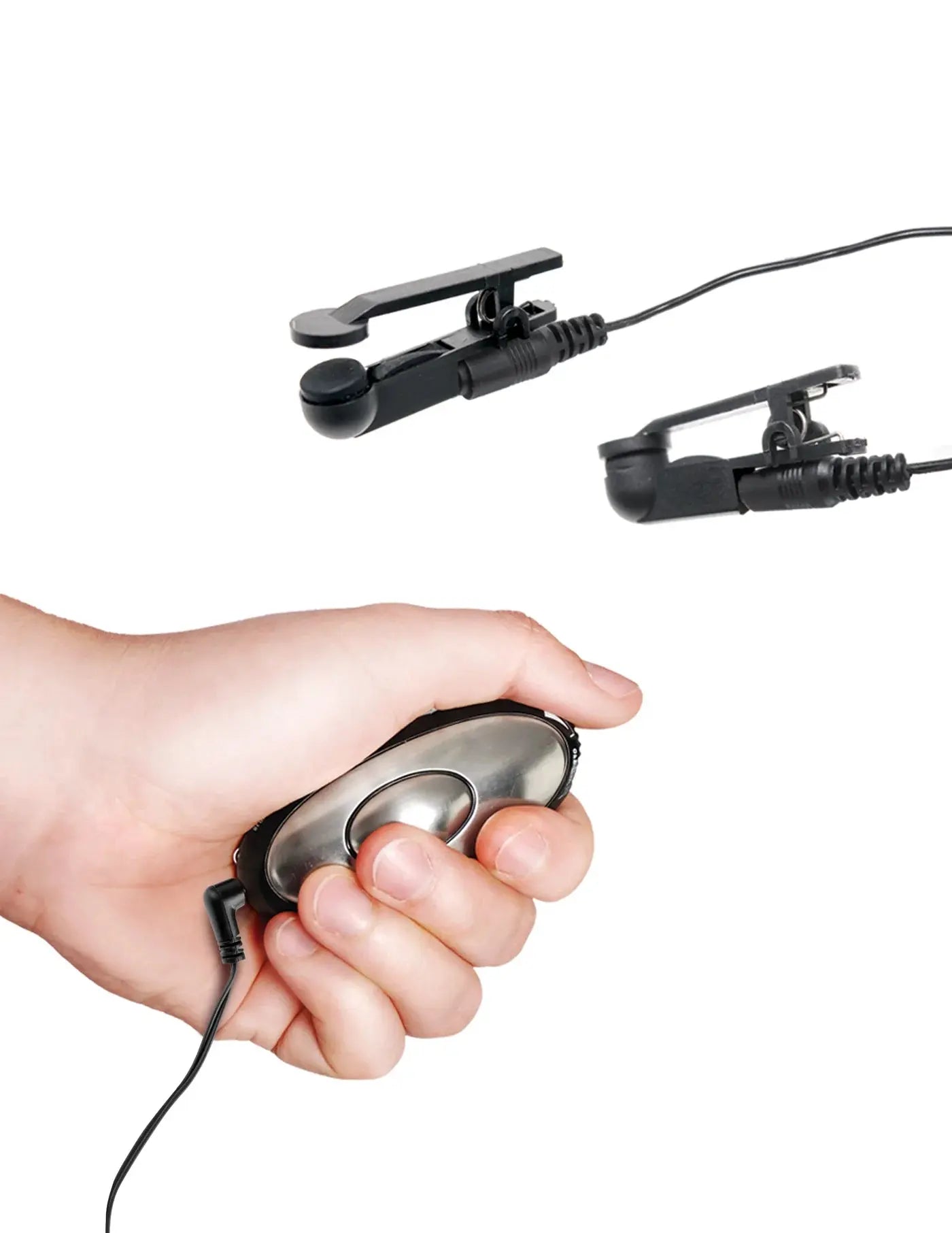 Shock Therapy Adjustable E-Stim Nipple Clamps - Black  Fetish - ElectroStim