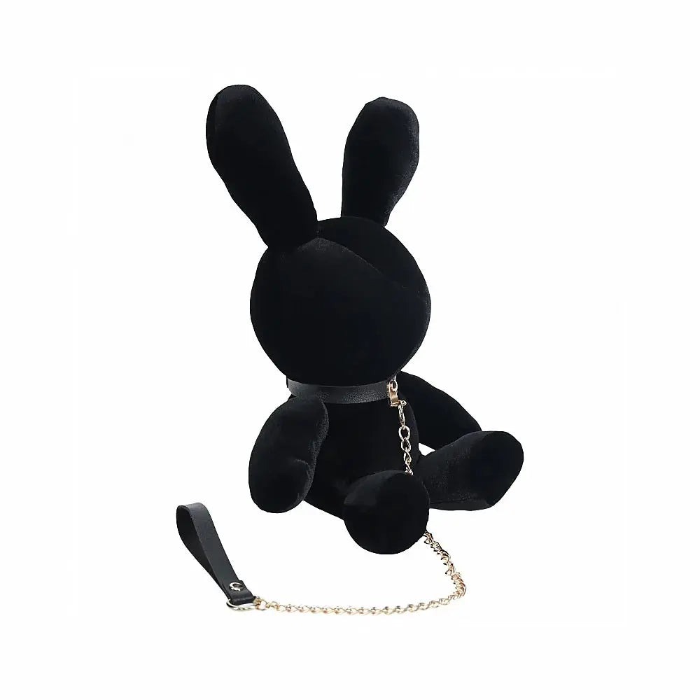 Shots Rabbit Bondage Adult Stuffy Velvet Stuffy Small Black  Novelties - Gag Gifts