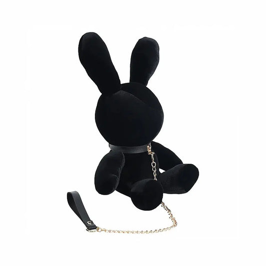 Shots Rabbit Bondage Adult Stuffy Velvet Stuffy Small Black  Novelties - Gag Gifts